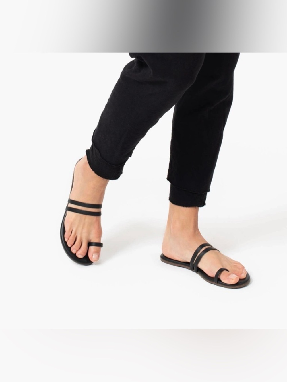 Tkees - Black Leah Sandals